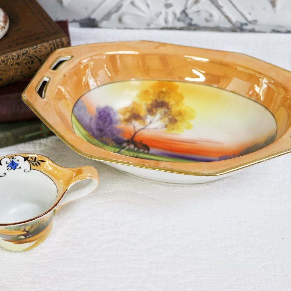 Vintage Noritake Hand Painted Japanese Bowl